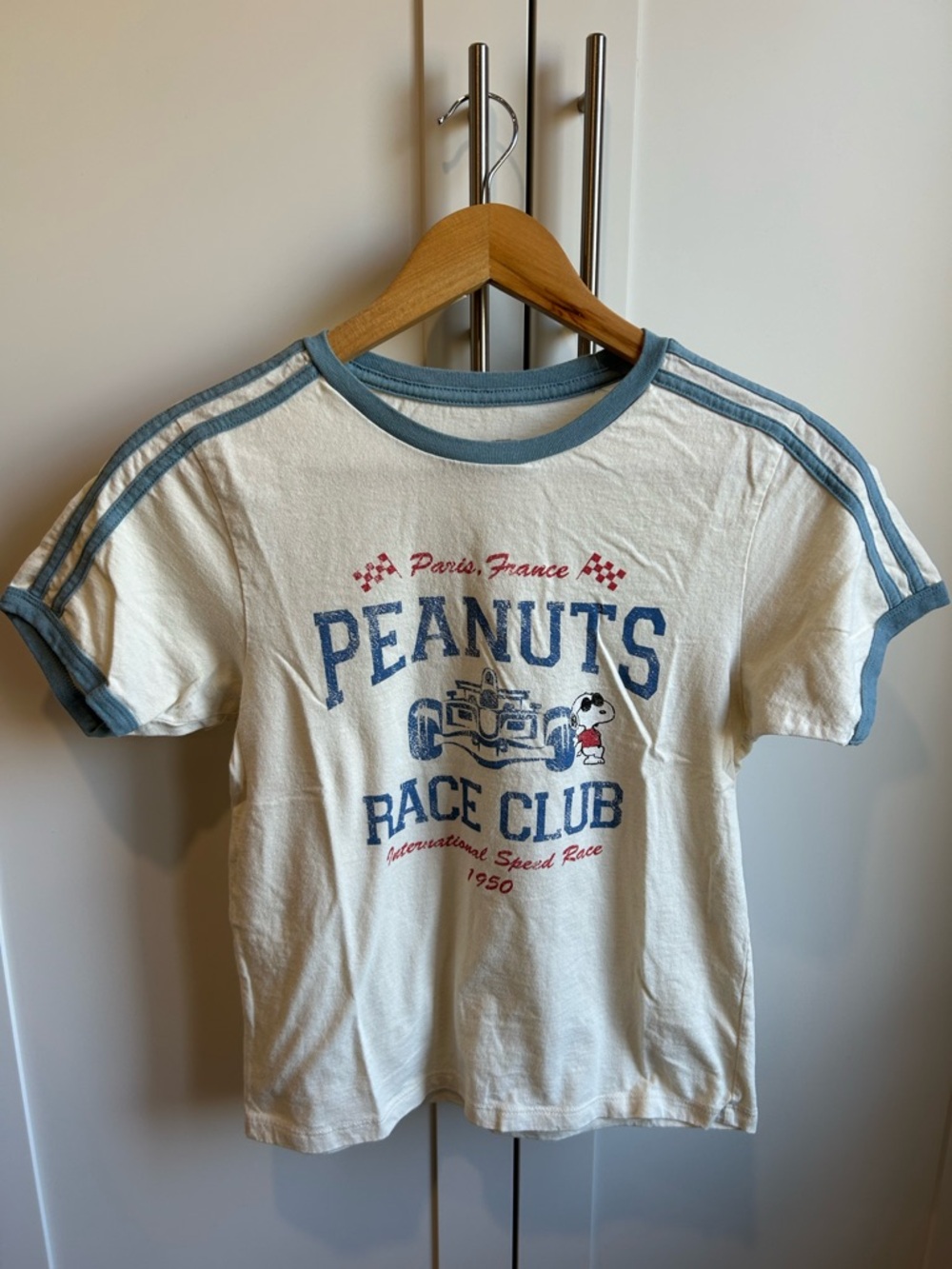 Peanuts Cream Ringer Tee